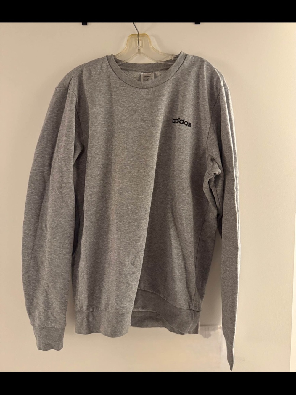 adidas Gray Crewneck Sweatshirt with Logo